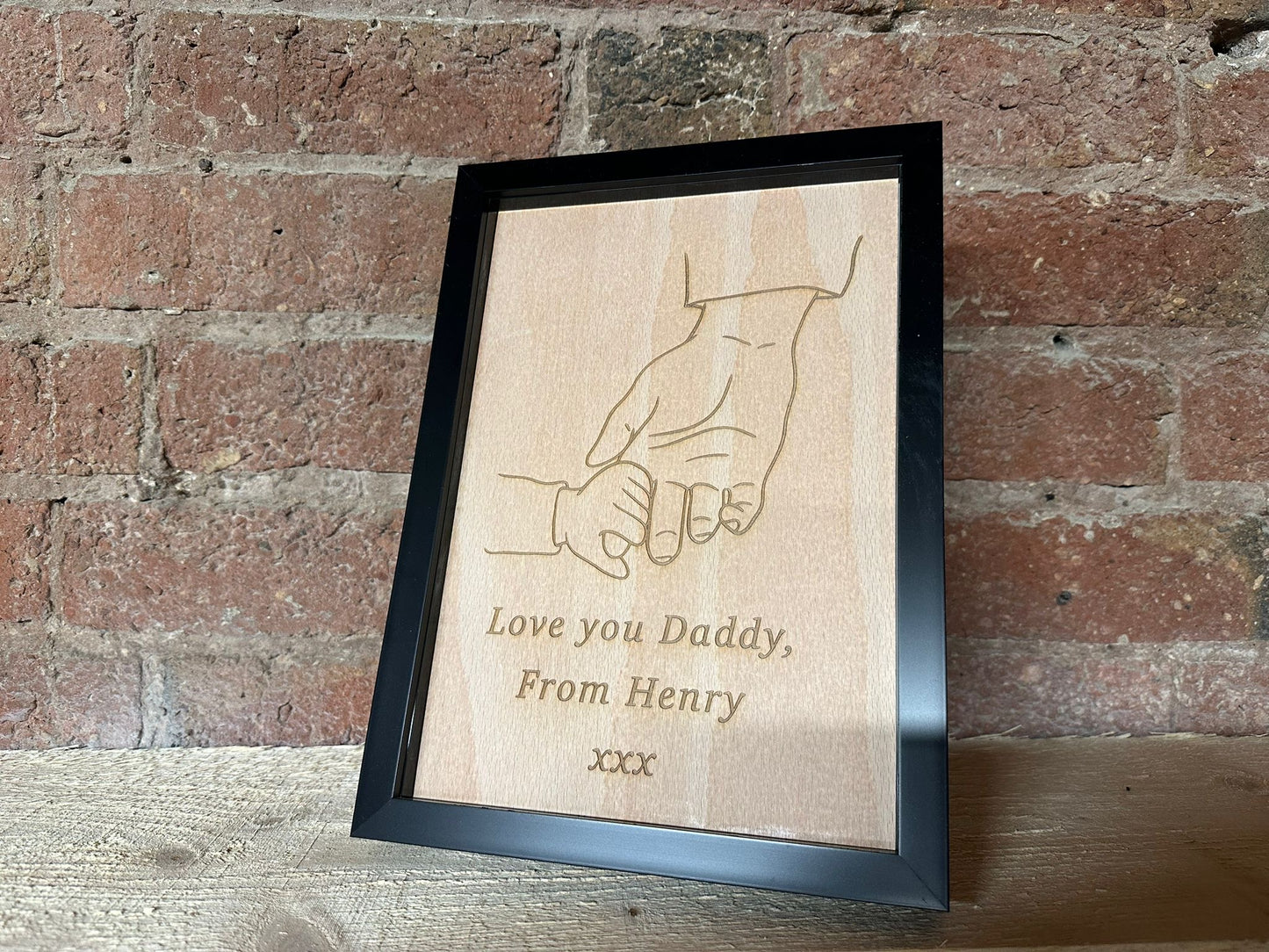 Holding Hands Personalised Frame