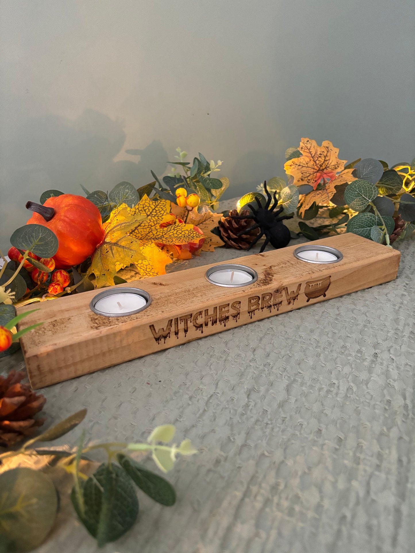 Halloween ‘Witches Brew’ Tea Light Holder