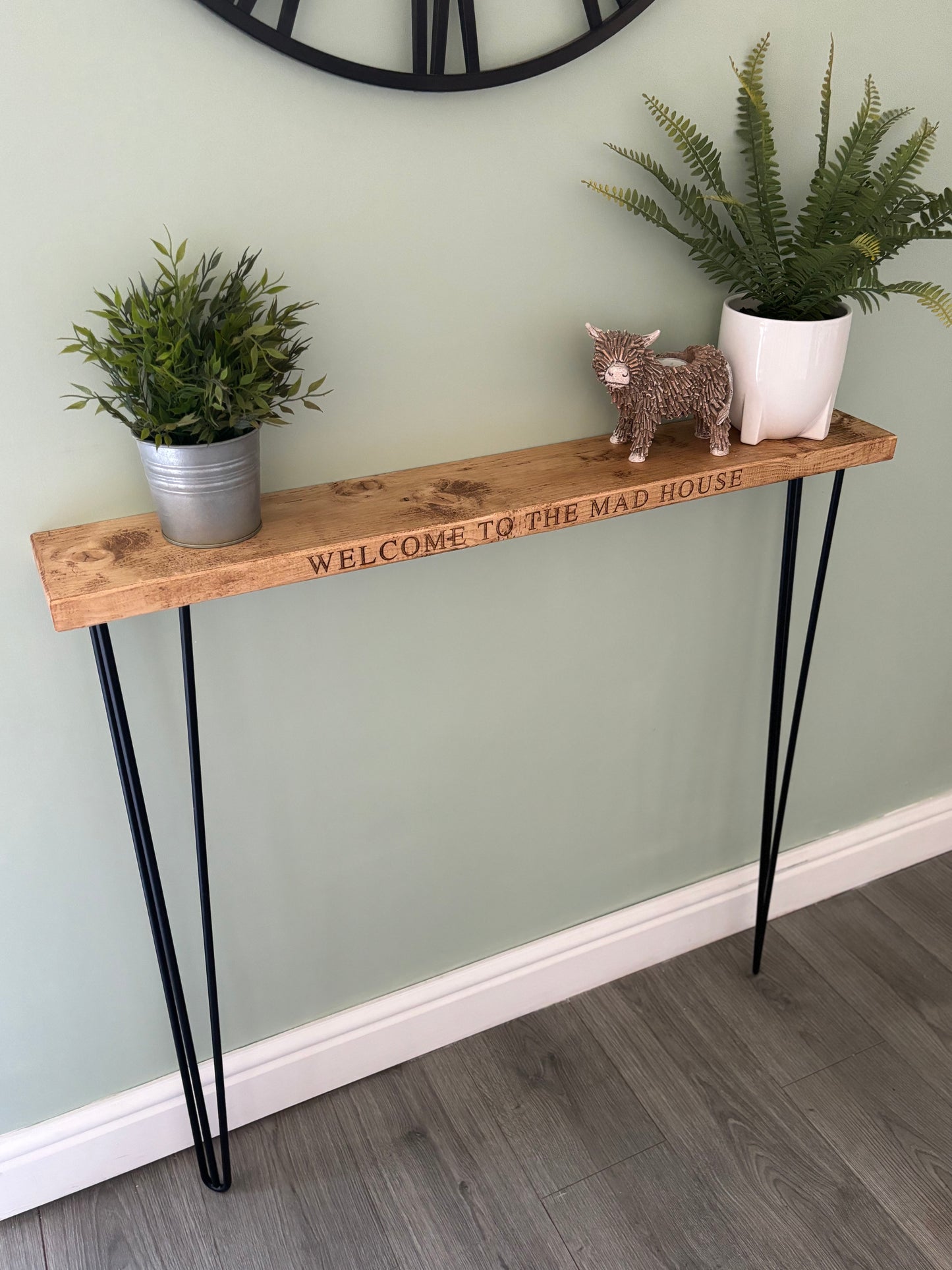 Engraved Console Table