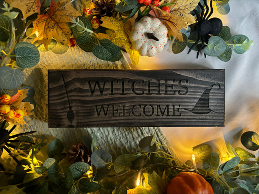 Halloween ‘Witches Welcome’ Sign