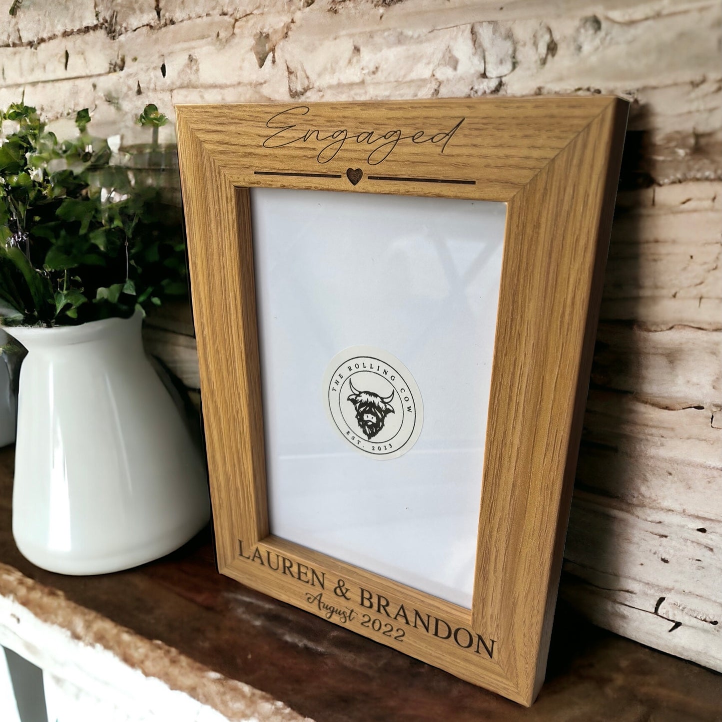 Engagement Wooden Photo Frame