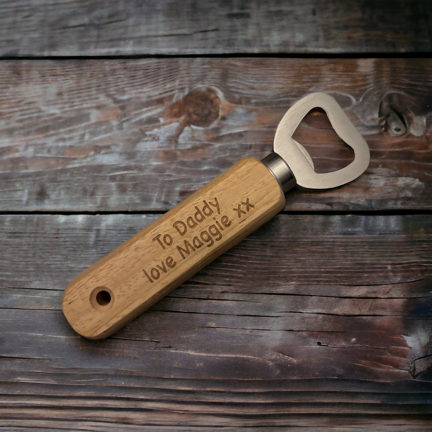 Wooden Father's Day Bottle Opener