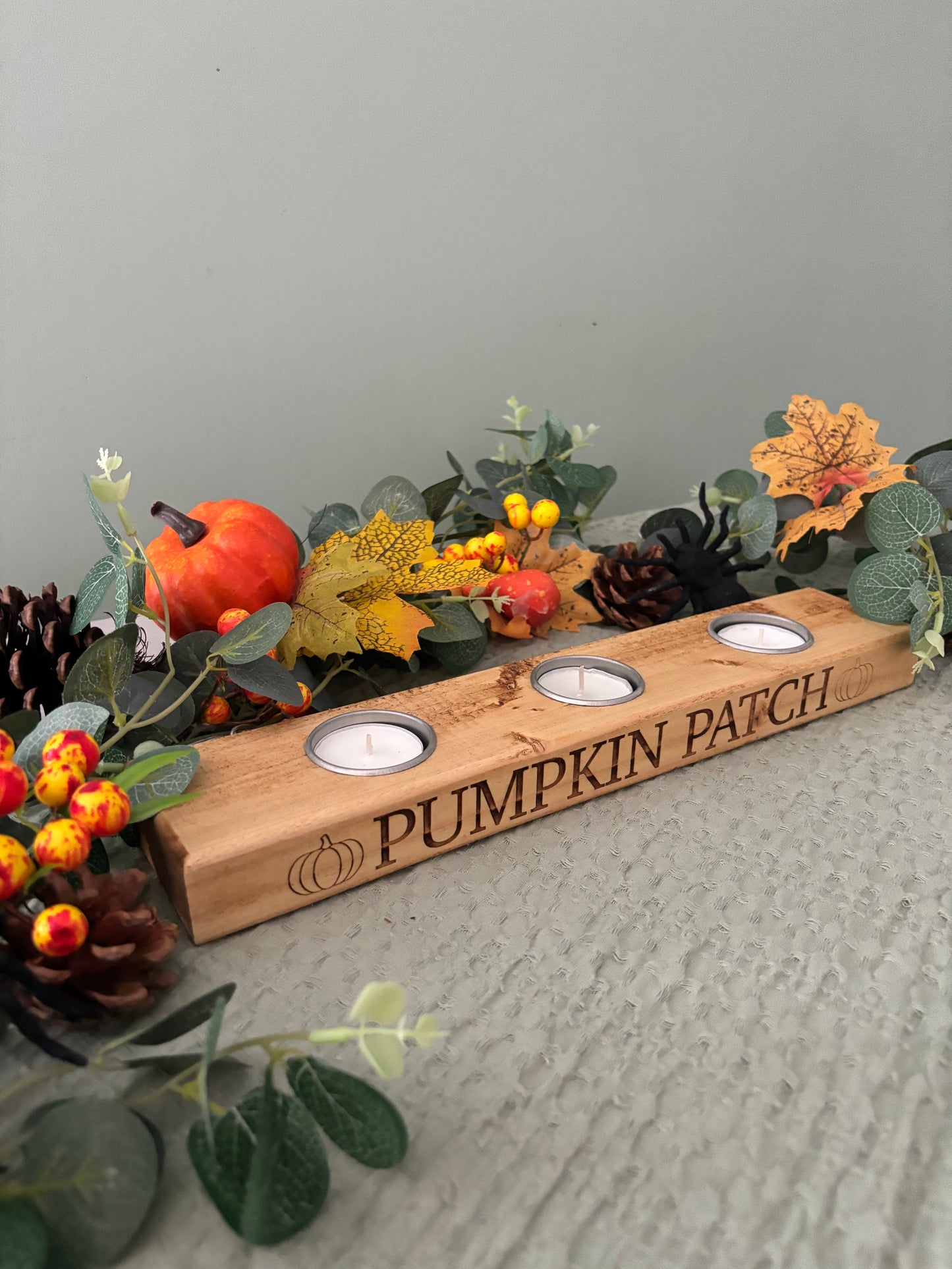 Halloween Pumpkin Patch Tea Light Holder