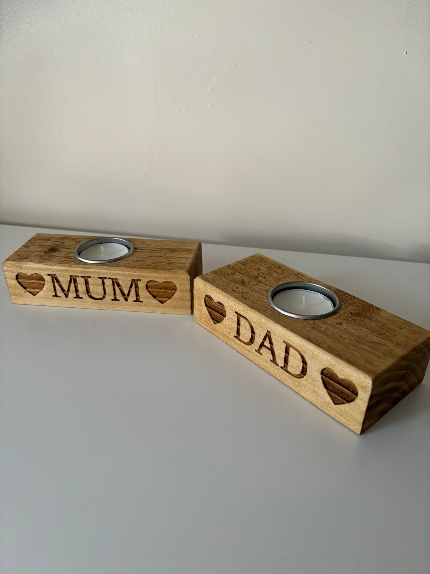 Engraved Single Tea Light Holder