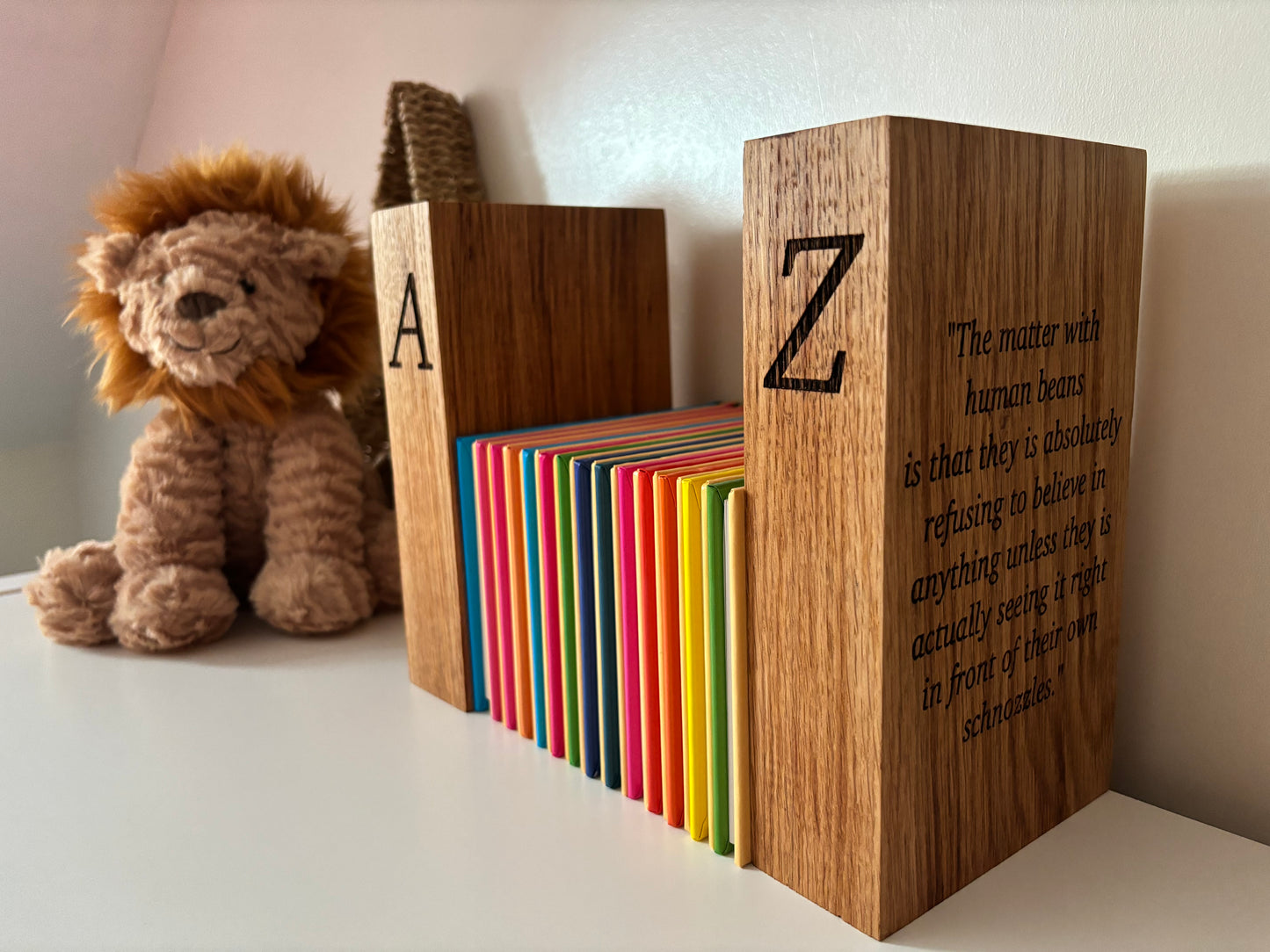 Oak Book Ends