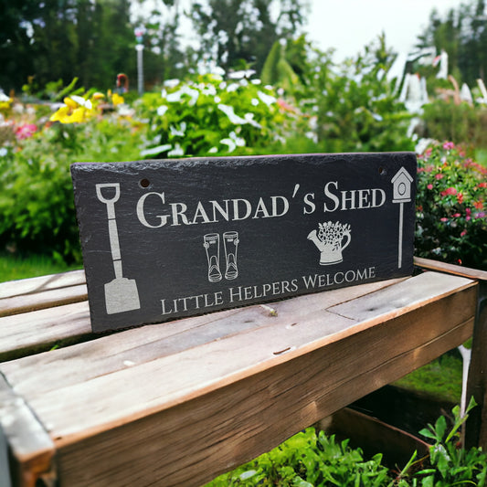 Personalised Slate Shed Sign