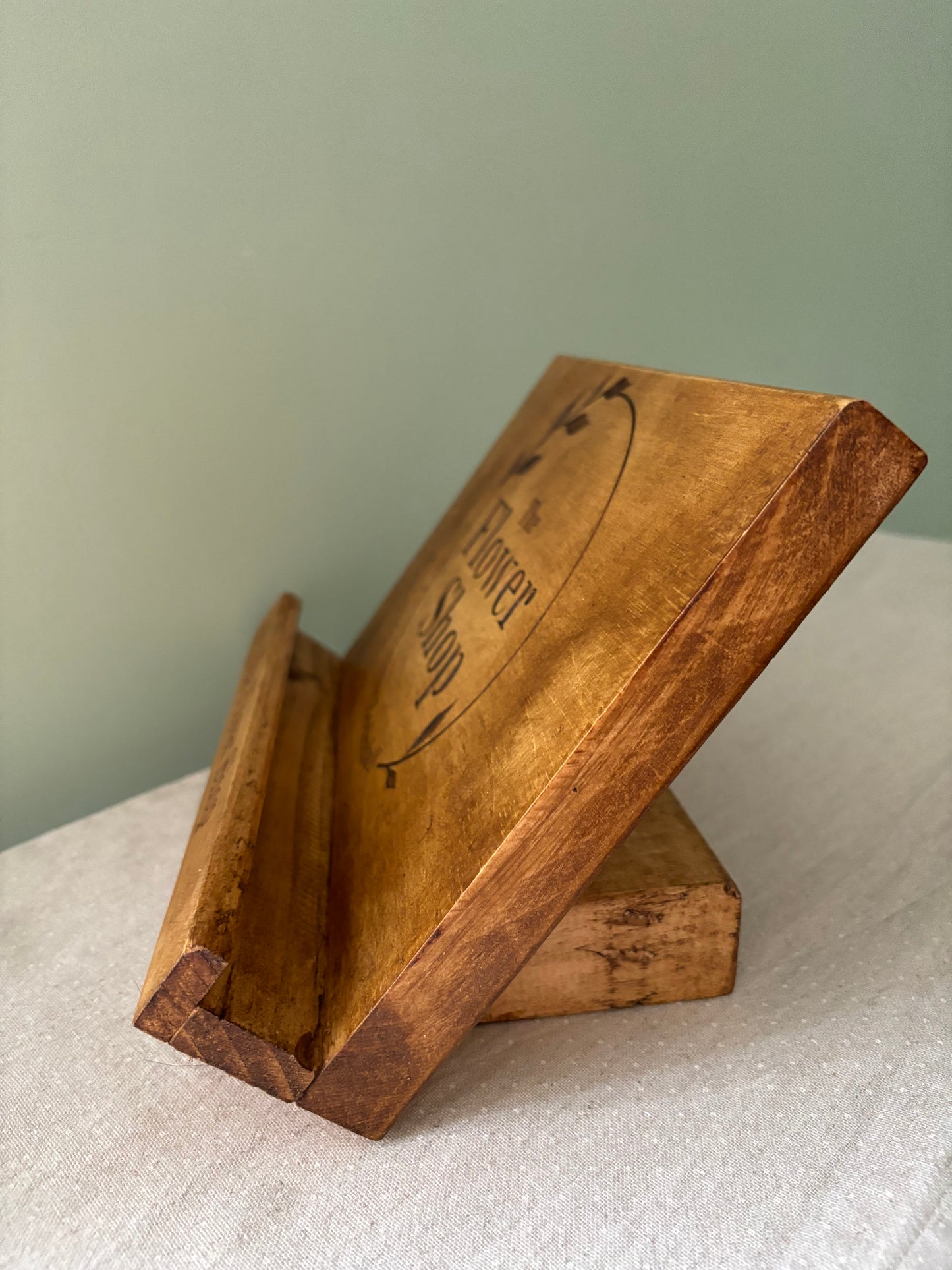 Engraved Wooden IPad Stand