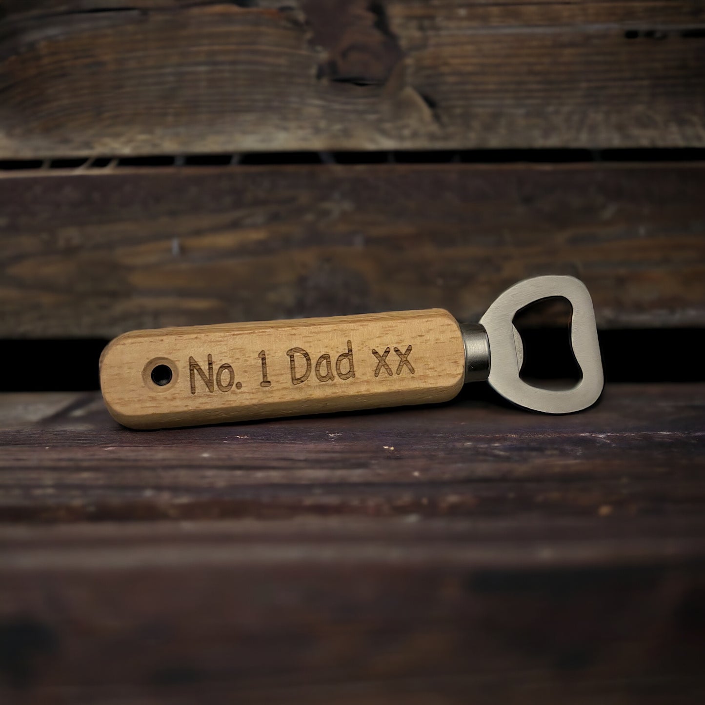 Wooden Father's Day Bottle Opener