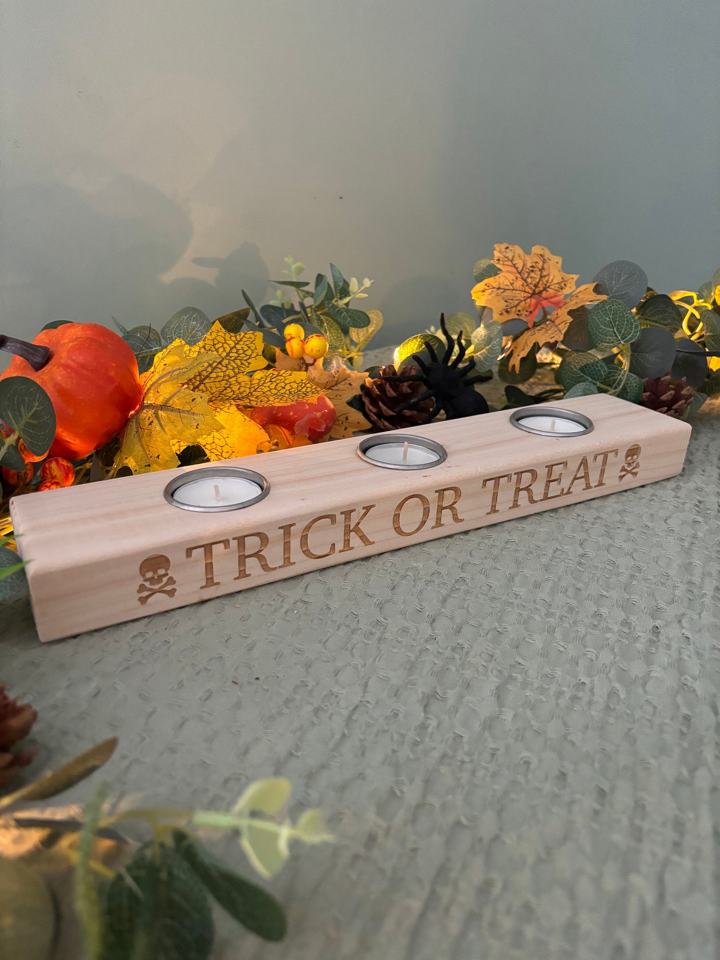 Halloween ‘Trick or Treat’ Tea Light Holder