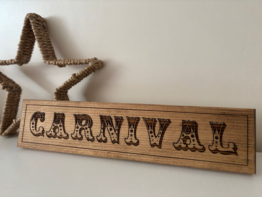 Engraved Wooden Signs