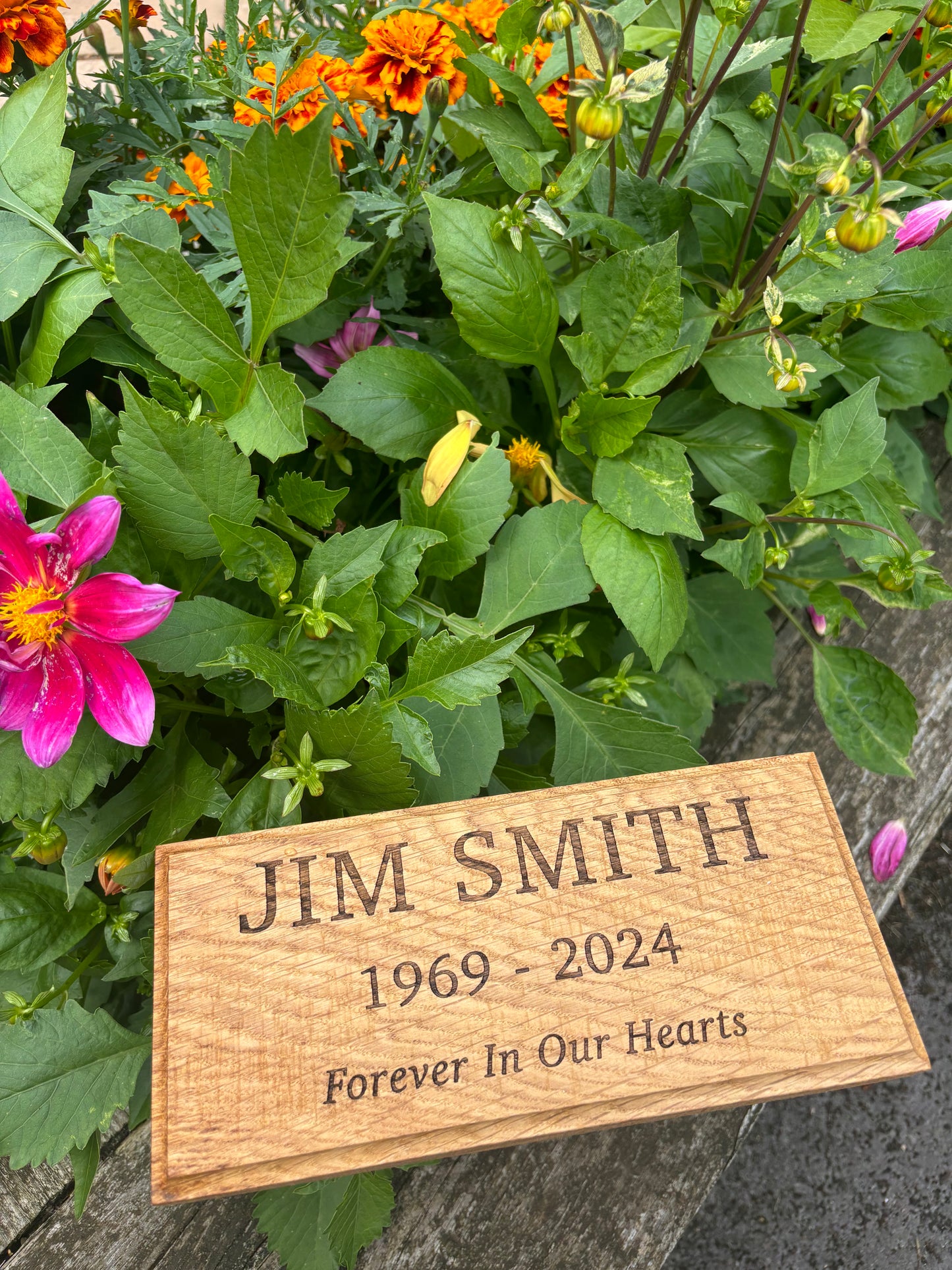 Oak Engraved Memorial Plaque