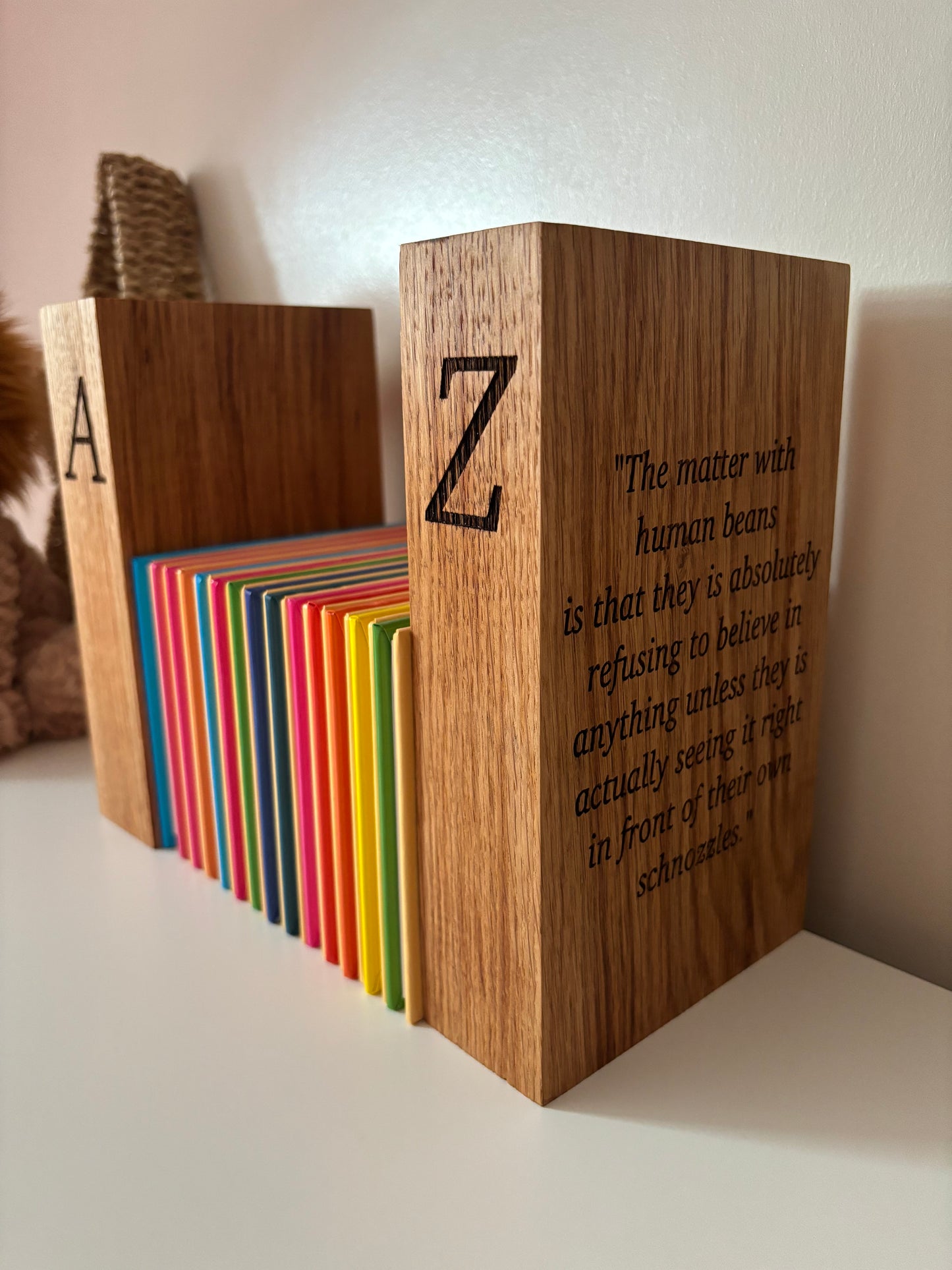 Oak Book Ends