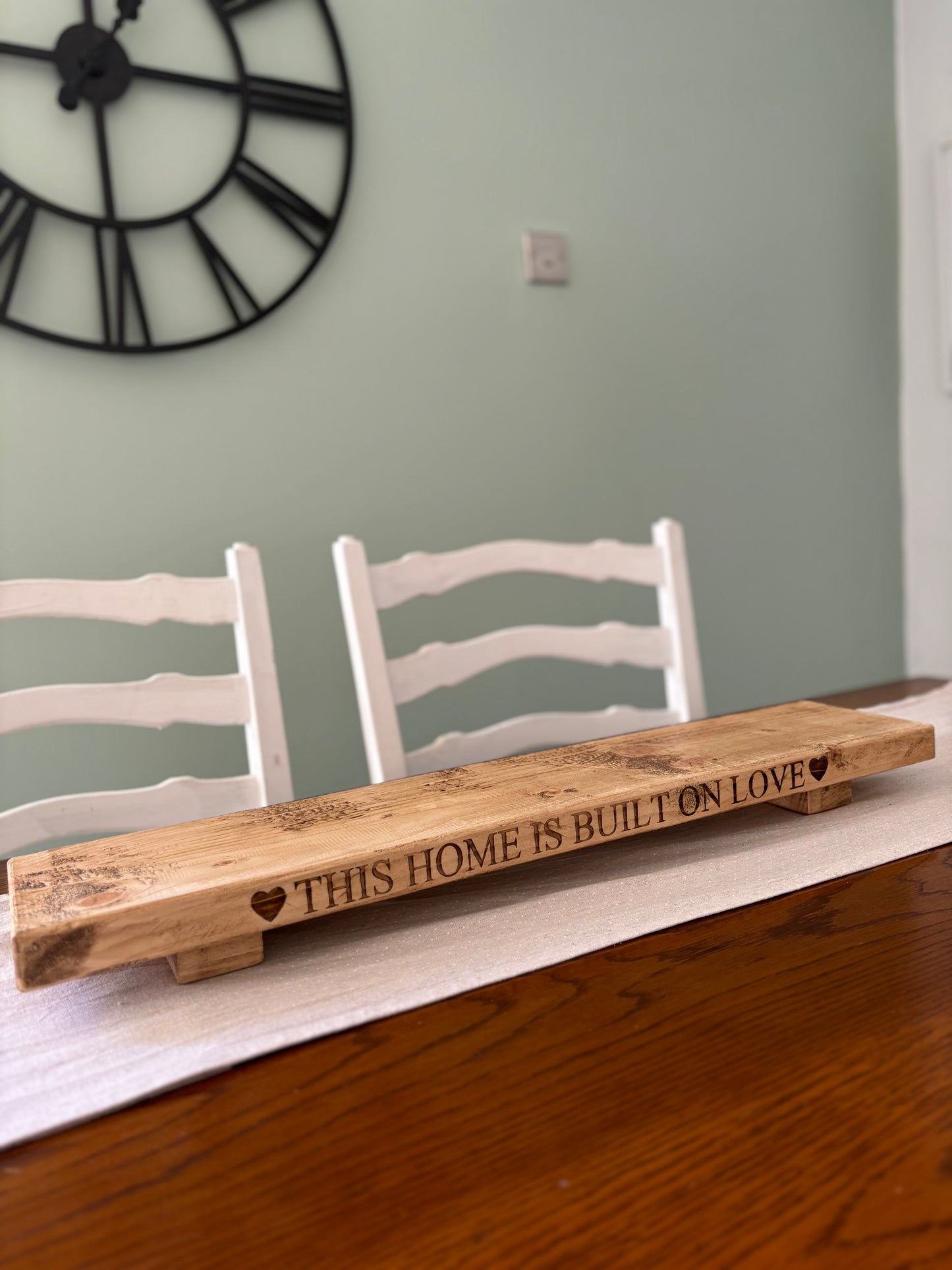 ‘This Home is Built On Love’ Table Centrepiece