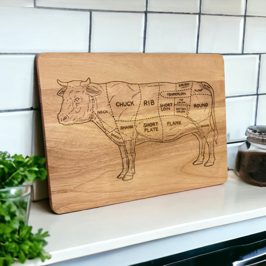 Butcher's Cow Chopping Board