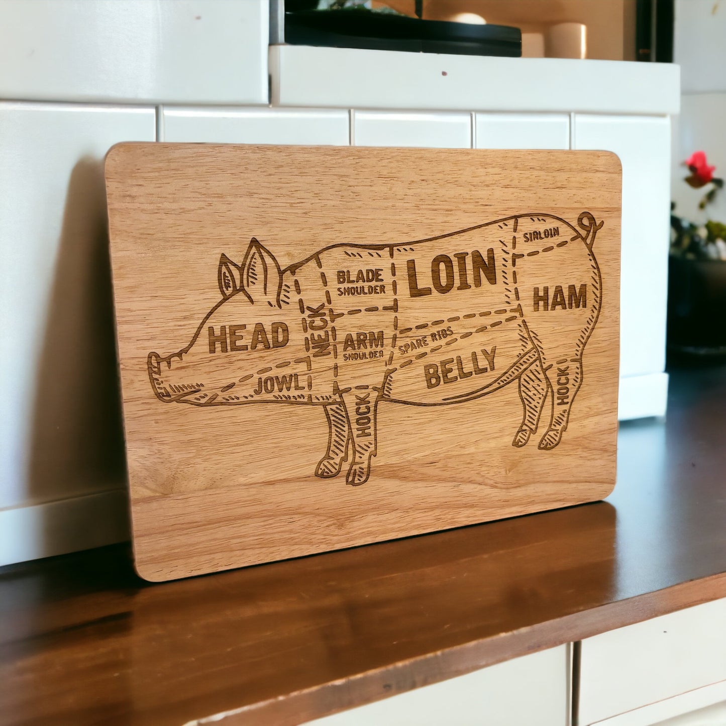 Butcher's Pig Chopping Board