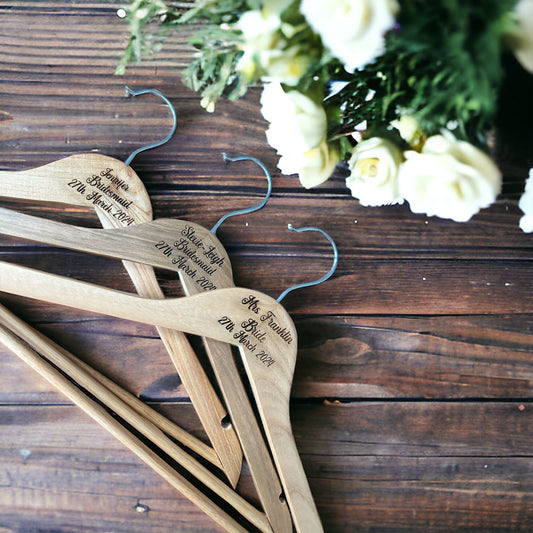 Personalised Wedding Coat Hangers