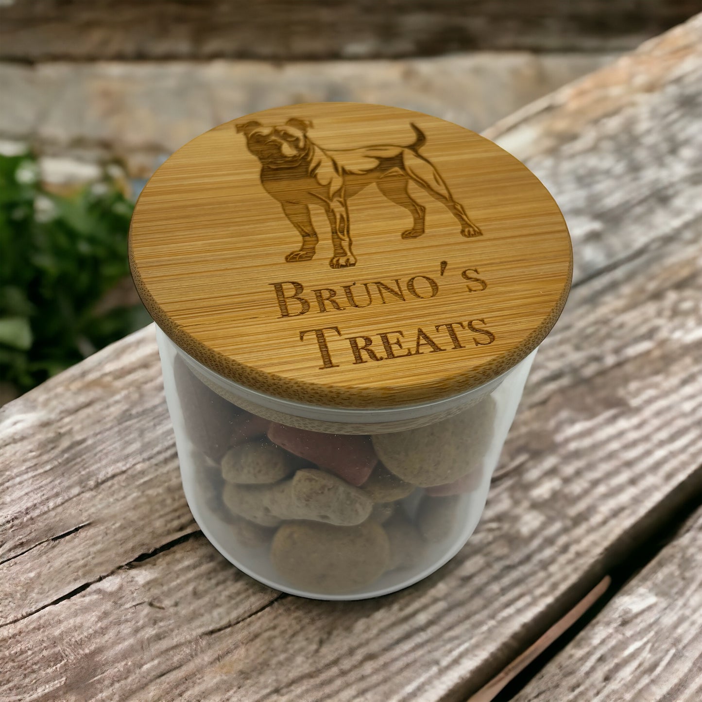 Pet Treat Glass Jar