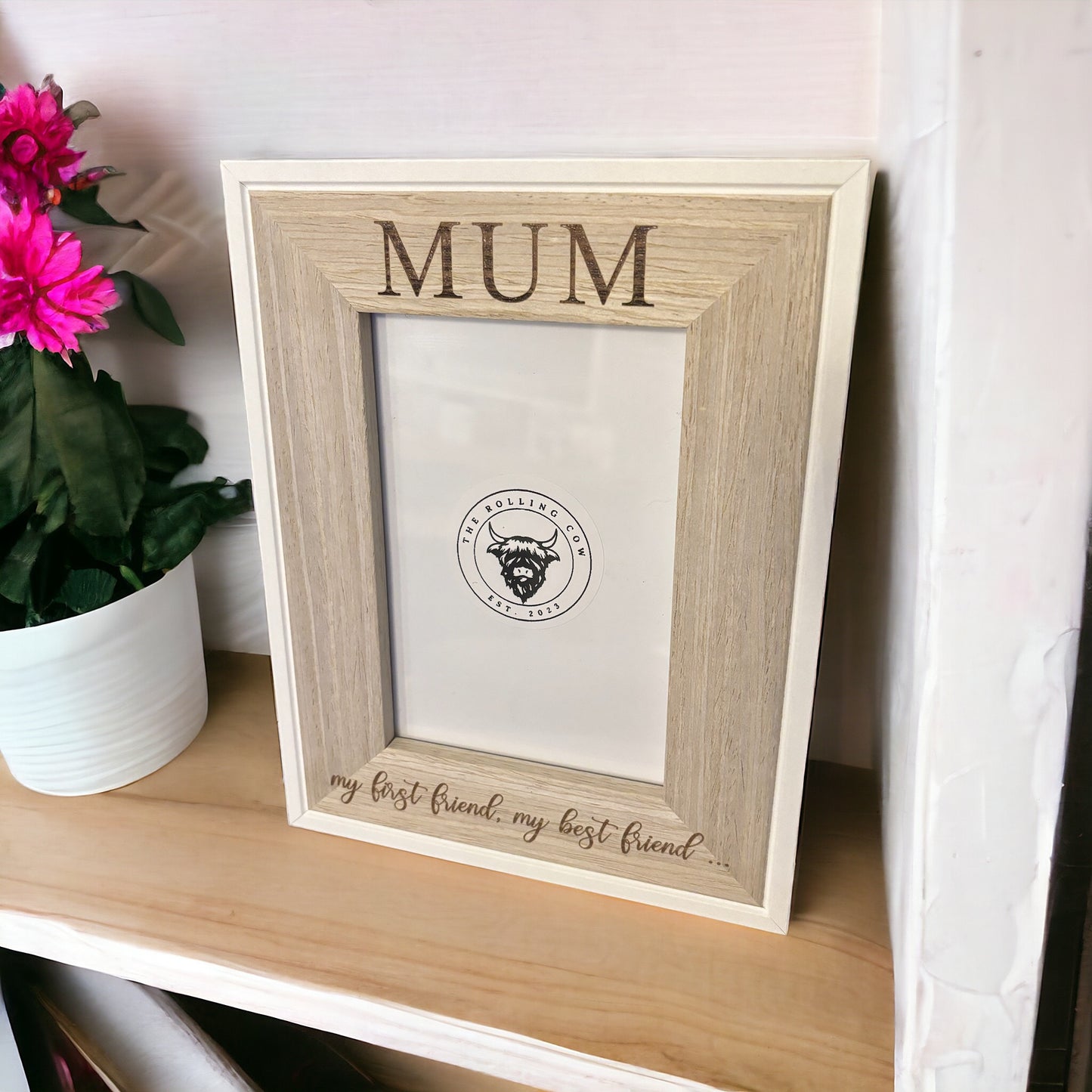 Mother's Day White Photo Frame