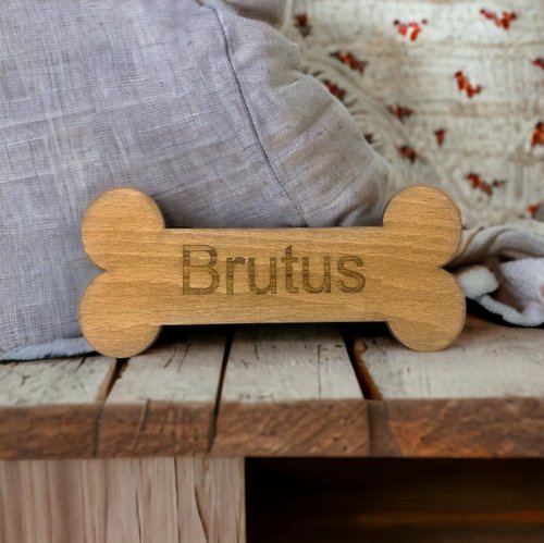 Wooden Dog Bone Sign