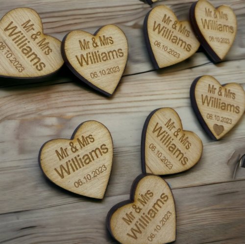 Wooden Confetti Favours