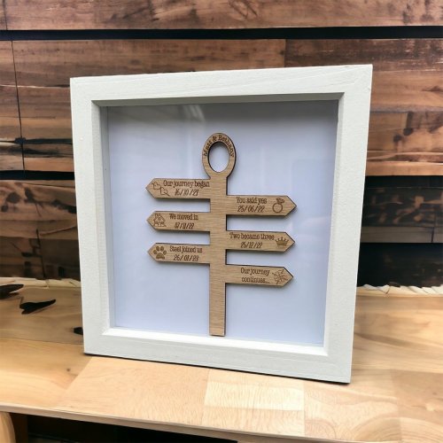 Personalised Signpost Framed Wall Art